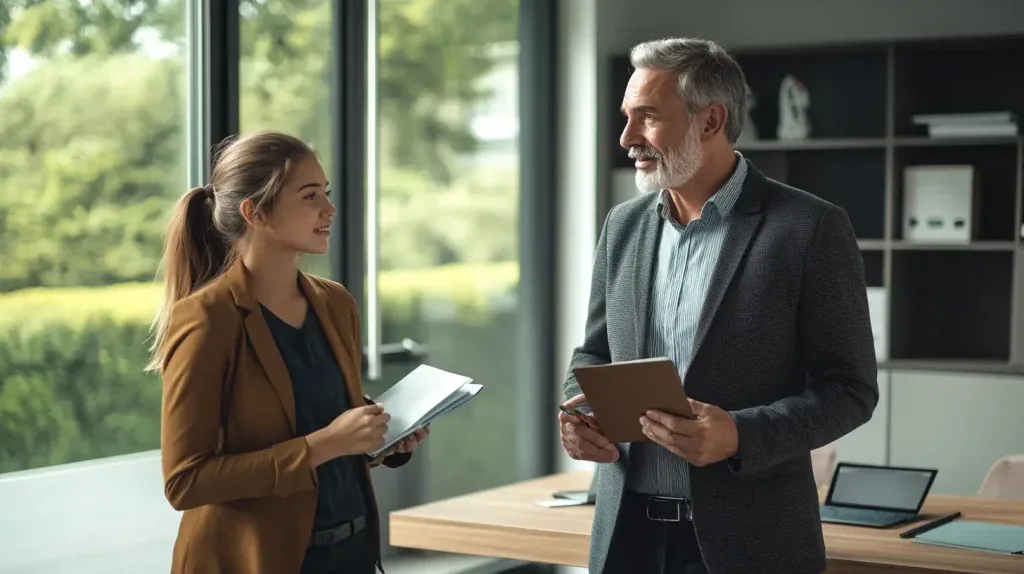 A one-on-one-coaching Session