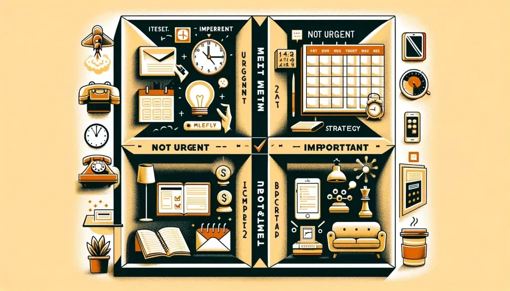 The Eisenhower matrix and the four quadrants